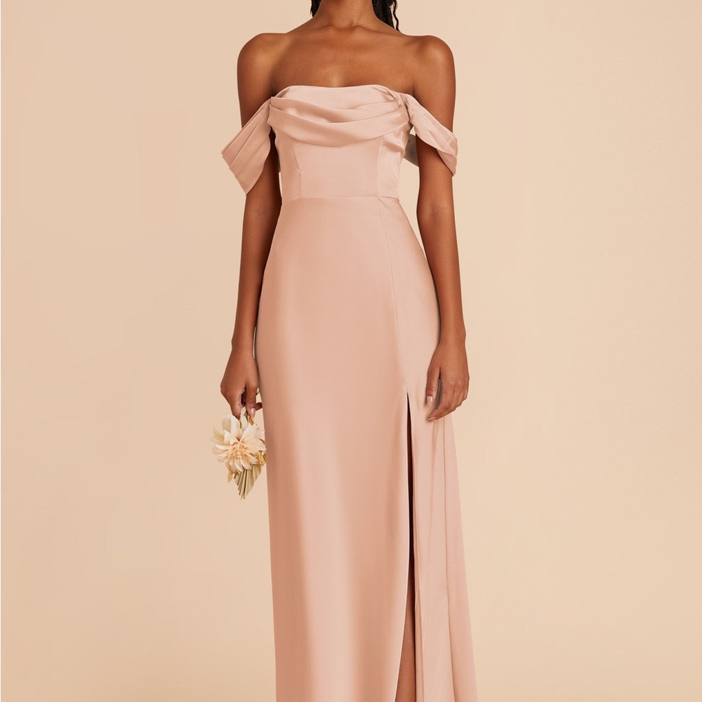 Birdy Grey Mia Matte Satin Rose Gold Dress